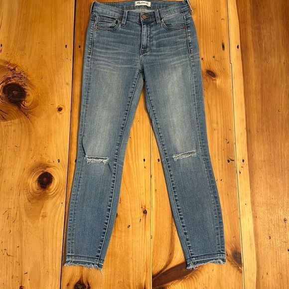 MADEWELL High Waisted Stretch Skinny Jeans - Size 25 - Picture 1 of 7